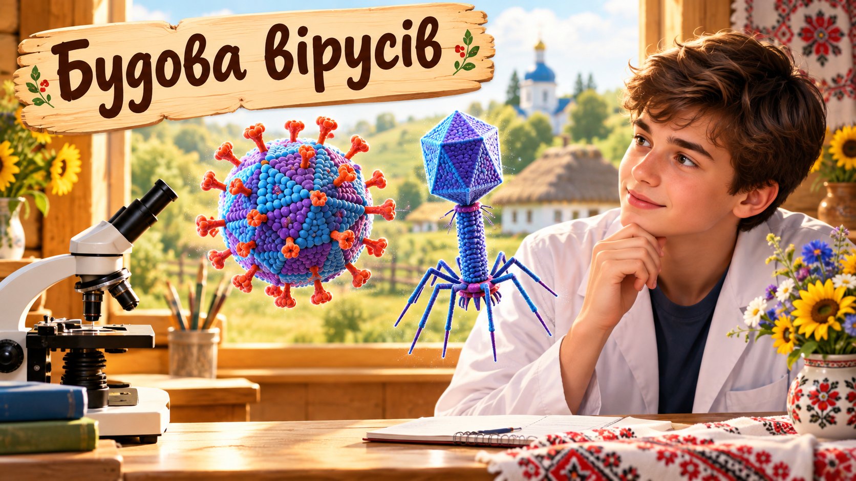Будова вірусів. Віріон, капсид, форми й життєвий цикл