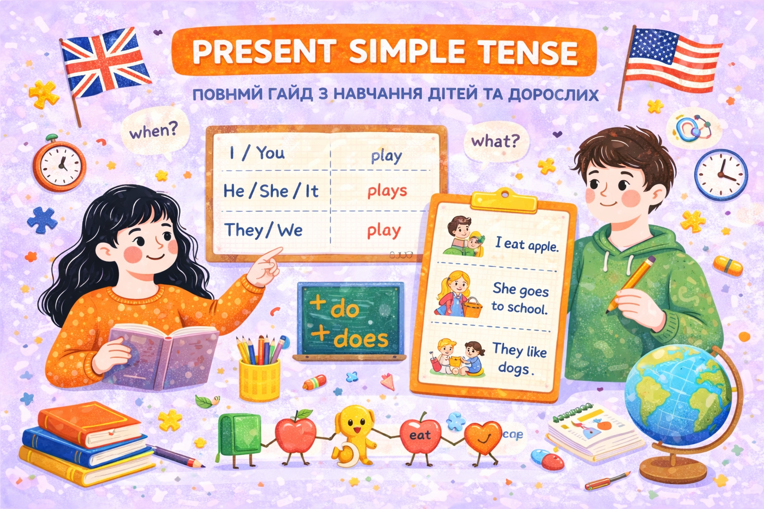 Present Simple: 5 правил, як пояснити його раз і назавжди