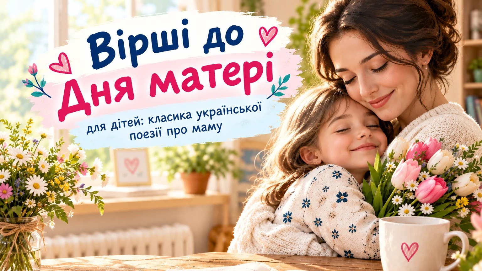 Вірші до Дня матері для дітей: класика української поезії про маму
