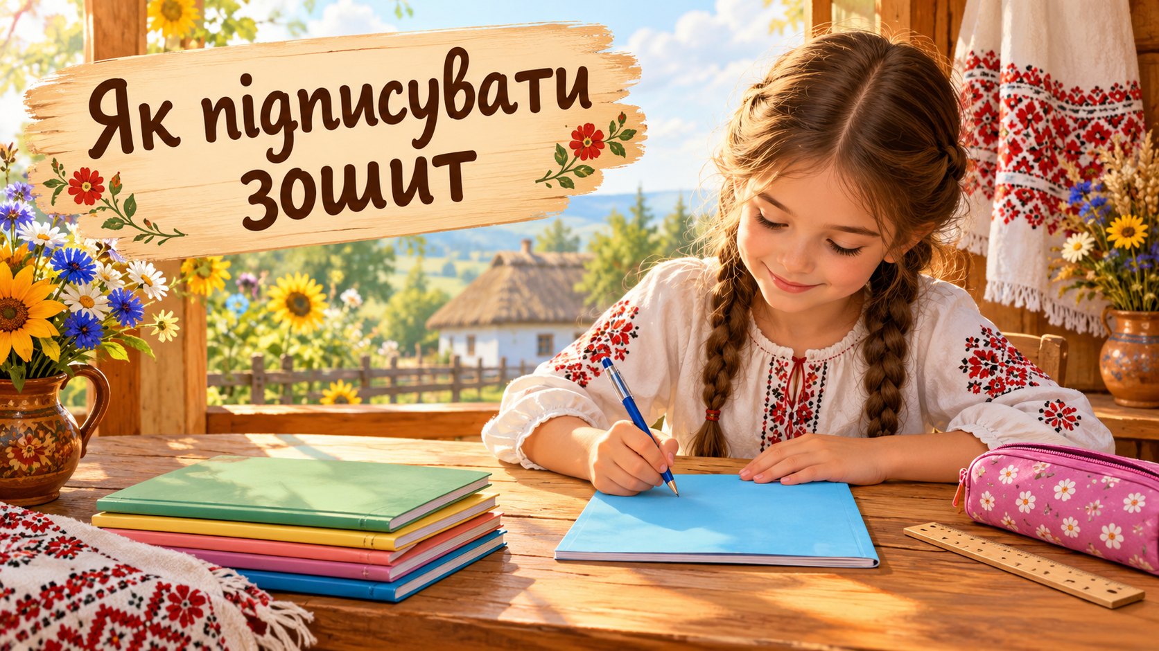 Як підписувати зошит. Стандартний зразок підпису для школи