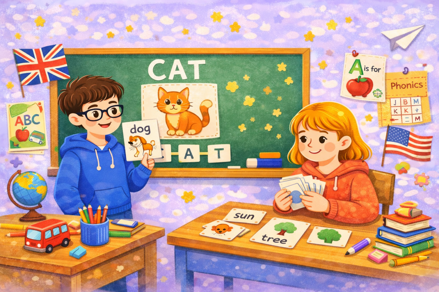 Як навчити читати англійською: поради та PDF‑картки