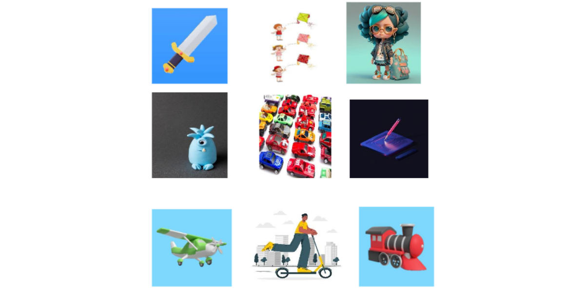 Картки зі словами до теми іграшок