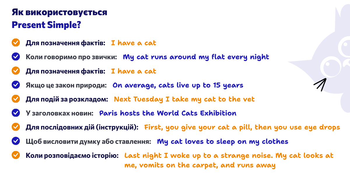 Present Simple: приклади
