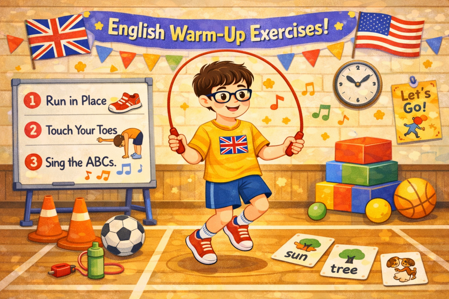 Розминкові вправи для уроків англійської